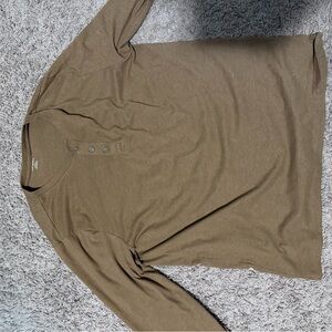 Old Navy Men's Brown Henley Shirt